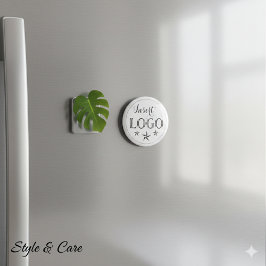 Imán Personalized Business Logo Round