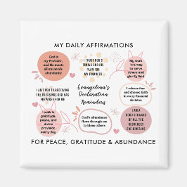 Imán Personalized Christian Daily Affirmations Quotes
