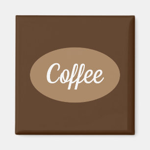 Imán Personalized coffee in white Magnet