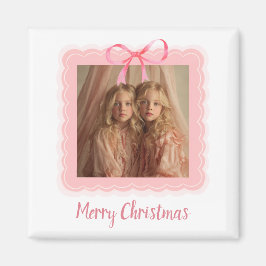 Imán Personalized Family Photo Merry Christmas Magnet