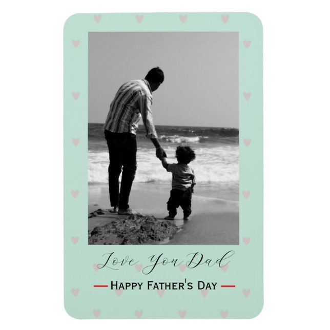 Imán Personalized Father’s Day Photo Fridge Magnet (Vertical)