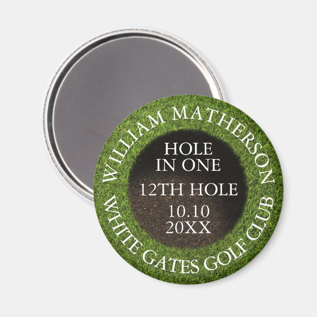 Imán Personalized Golf Hole in One Award (Anverso/Reverso)