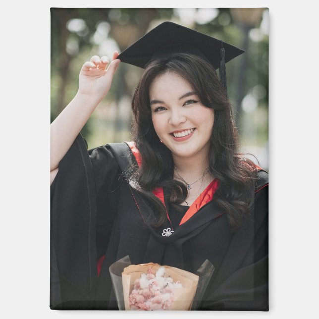 Imán Personalized Graduation Photo Keepsake Memory Gift (Anverso)