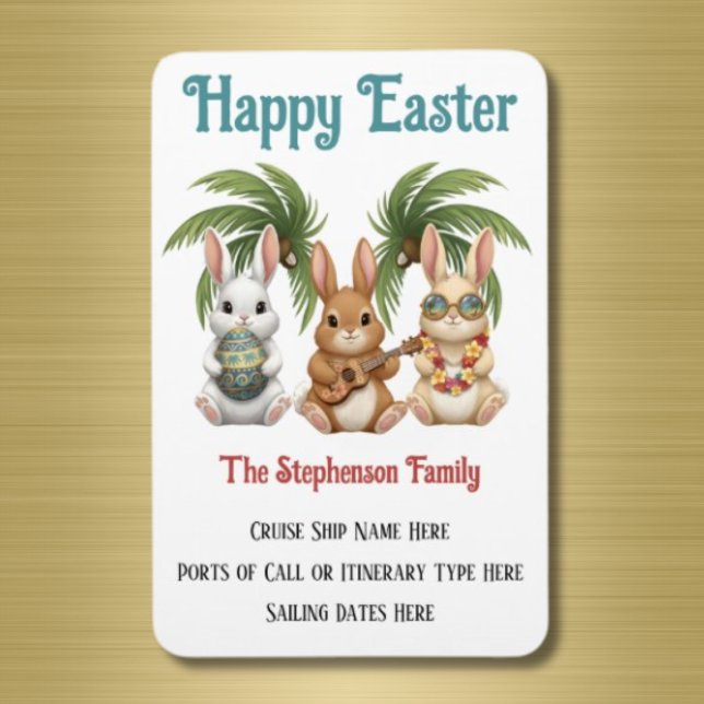 Imán Personalized Happy Easter Cruise Door (Easter Cruise Door Magnet)