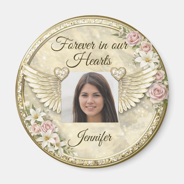 Imán Personalized In Memorial Photo Template (Frente)