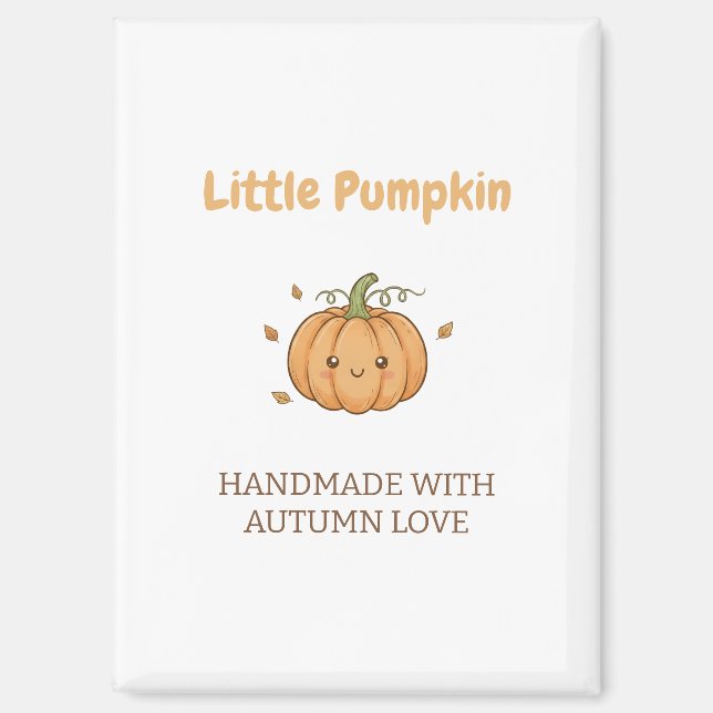 Imán Personalized Little Pumpkin Baby Blanket (Anverso)