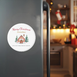 Imán Personalized Merry Christmas Grandma Magnet