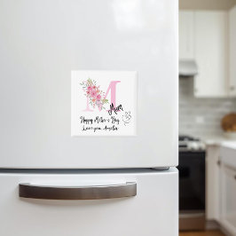 Imán Personalized Mom Initial Fridge Magnet