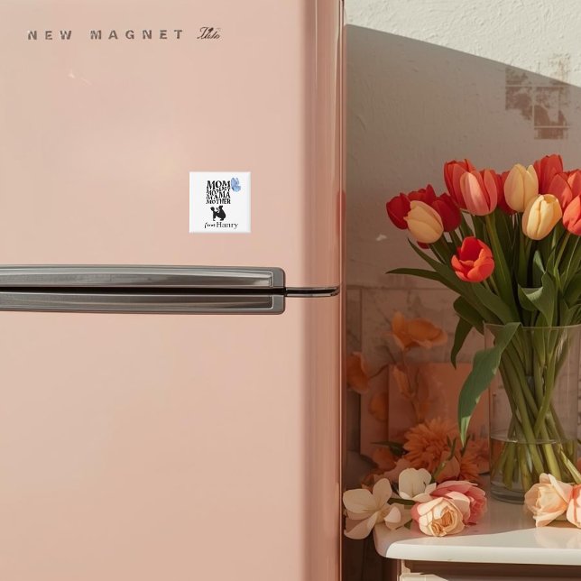 Imán Personalized Mom Typography Magnet (Subido por el creador)