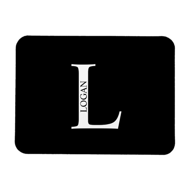 Imán Personalized Monogram and Name Magnet (Horizontal)