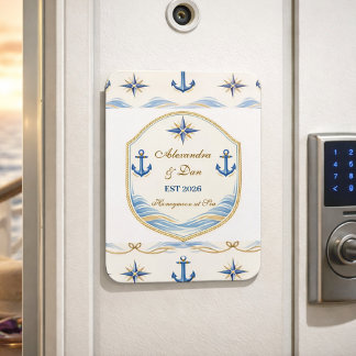 Imán Personalized Nautical Honeymoon Crest