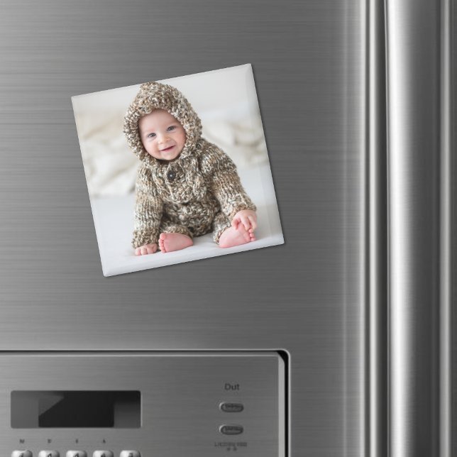 Imán Personalized Newborn Baby Keepsake Photo (Personalized Newborn Baby Keepsake Photo Magnet)