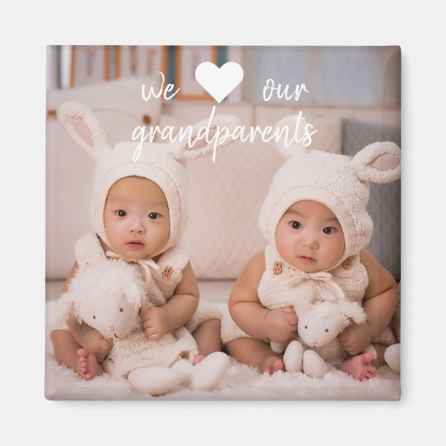 Imán Personalized Photo Magnets for Grandparents (Frente)