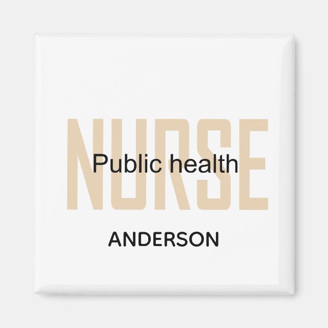 Imán Personalized Public health nurse RN gifts (Frente)