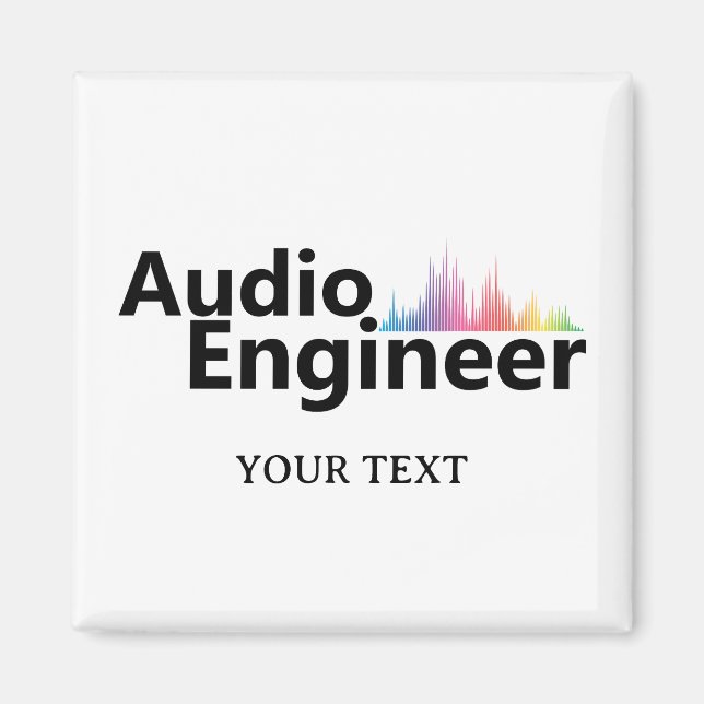 Imán Personalized Sound Engineer Audio Engineering (Frente)