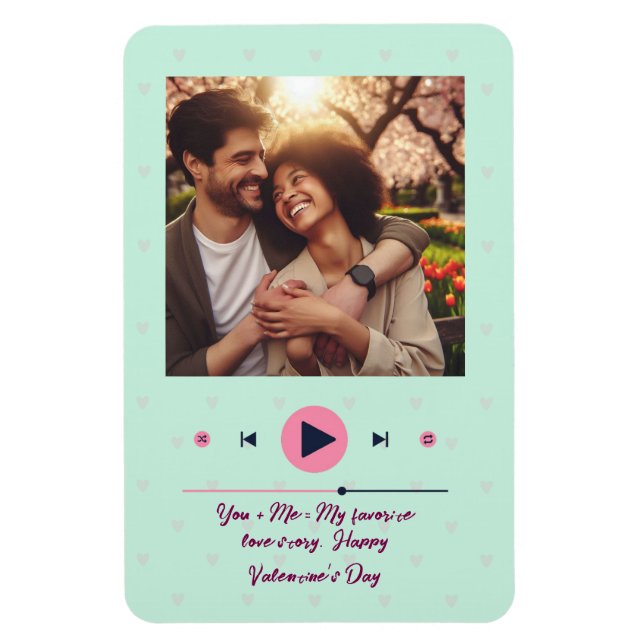 Imán Personalized Valentine's Day Photo Magnet  (Vertical)