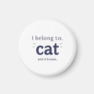 Imán Pertenezco al gato