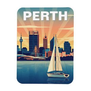 Imán Perth Australia Horizonte Travel