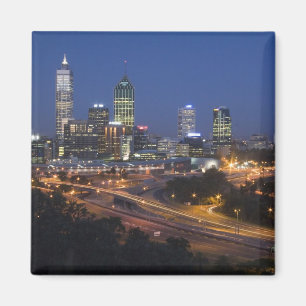 Imán Perth, Australia. Vista del centro de Perth desde