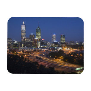 Imán Perth, Australia. Vista del centro de Perth desde