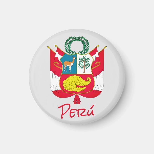 Imán Peru Coat of Arms (Frente)