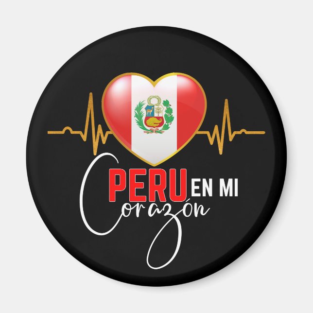 Imán Perú en mi Corazón Orgullo Peruano (Frente)