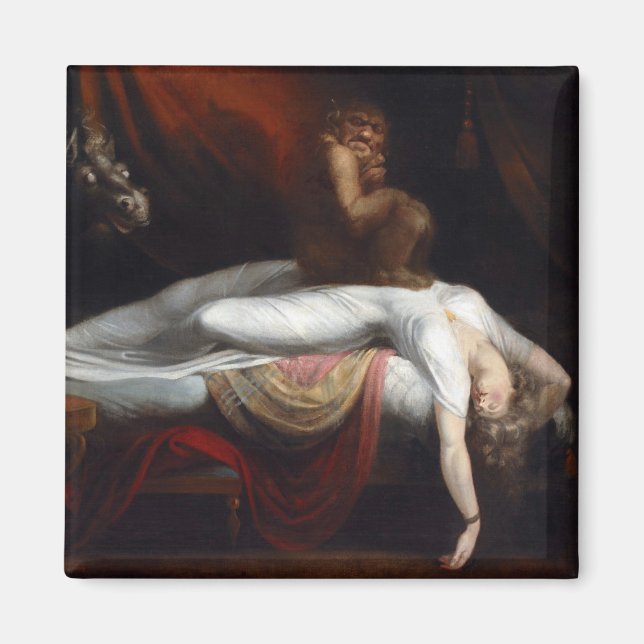 Imán Pesadilla de Henry Fuseli Gothic Macabre Dark Art (Frente)