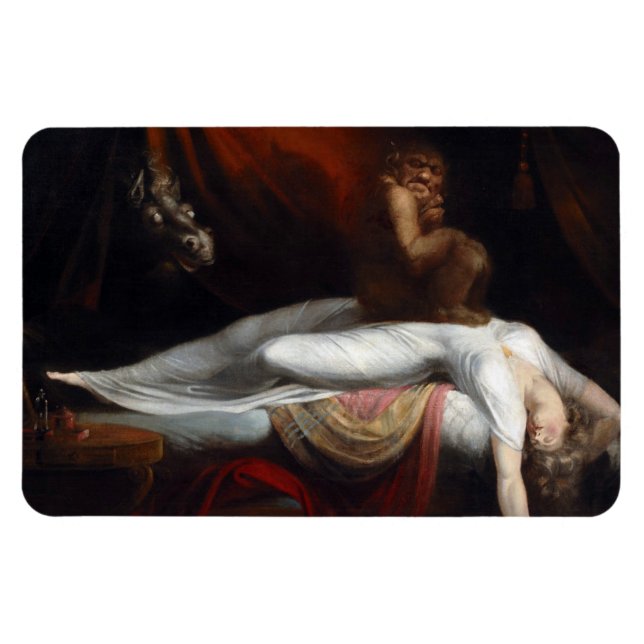 Imán Pesadilla de Henry Fuseli Gothic Macabre Dark Art (Horizontal)