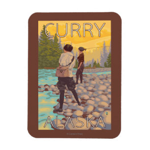 Imán Pesca con mosca de las mujeres - curry, Alaska