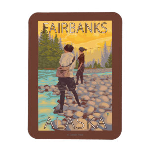 Imán Pesca con mosca de las mujeres - Fairbanks, Alaska