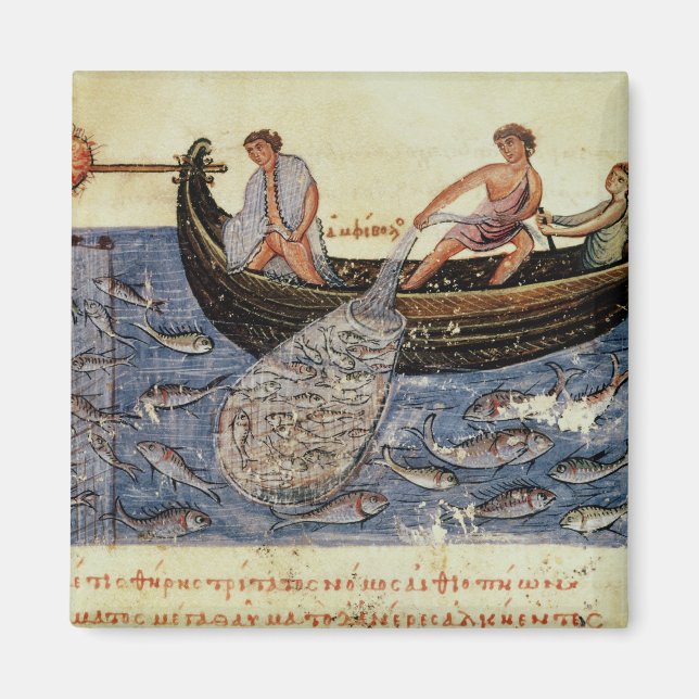 Imán Pesca con una red (Frente)