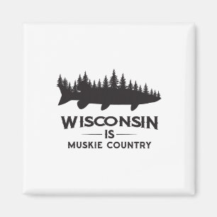 Imán Pesca de lucio - Wisconsin es país de lucio