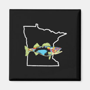 Imán Pesca de lucioperca en Minnesota Pescador de agua