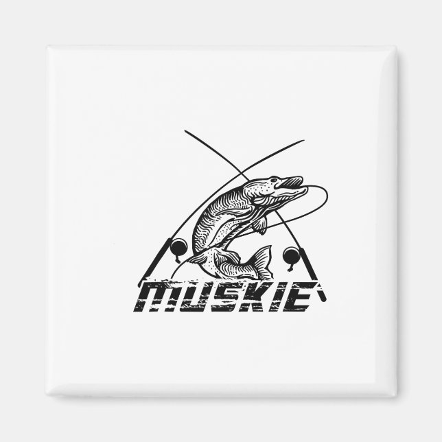 Imán Pesca de muskellunge (Frente)