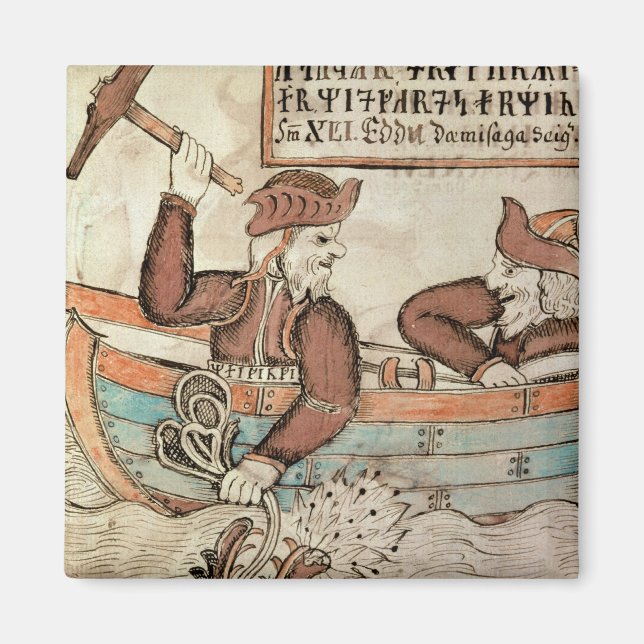 Imán Pesca de Thor para la serpiente de Midgard (Frente)
