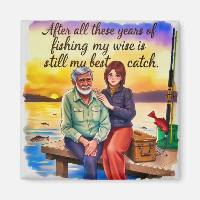 Imán Pesca de una vida (Frente)