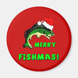 Imán Pesca divertida del navidad