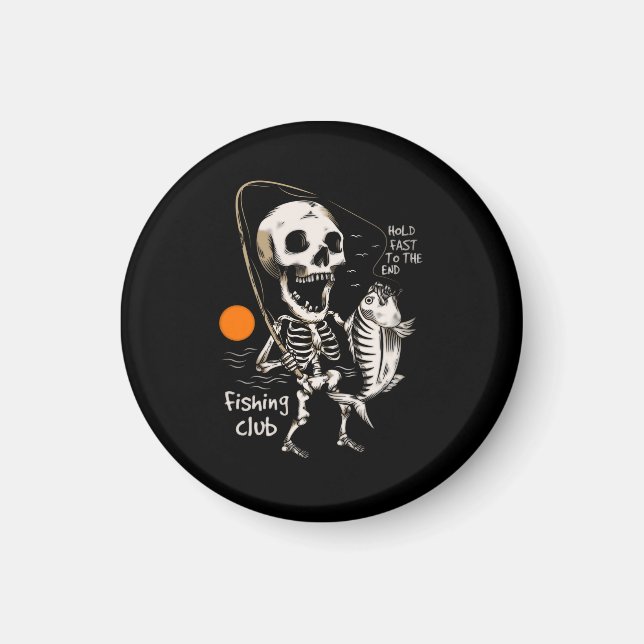 Imán pesca, pesca, pescador, pesca con mosca, divertida (Frente)