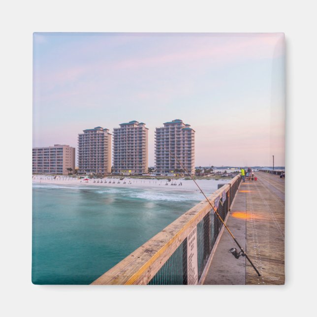 Imán Pesca temprana en la playa Navarra de Florida (Frente)