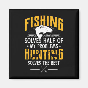 Imán Pesca Y Caza Resuelven Mis Problemas - Regalo Grac