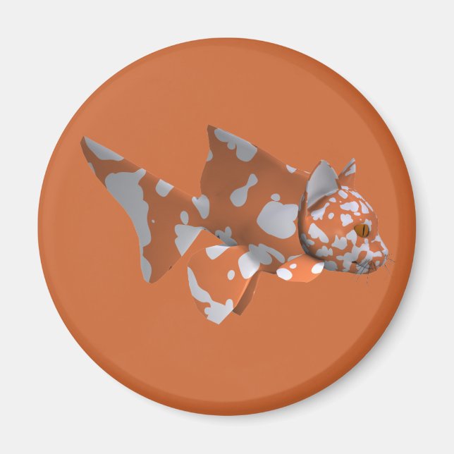 Imán Pescado blanco-naranja (Frente)