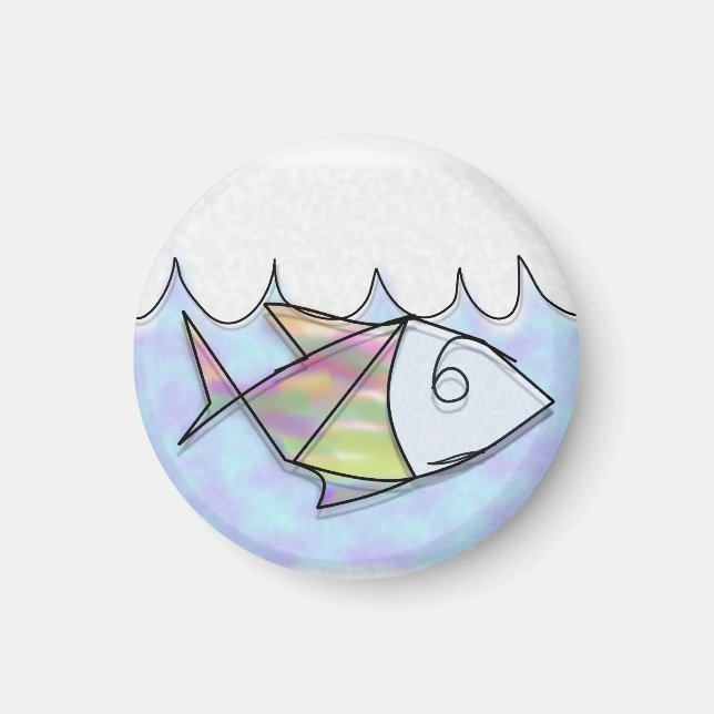 Imán Pescado de alambre (Frente)