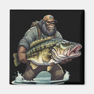 Imán Pescado de peces de piscifactoría Sasquatch Yeti e