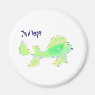 Imán Pescado lindo con un texto de guardián