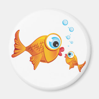 Imán PESCADO - Oliva y pájaros ::