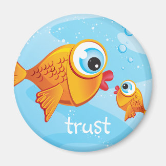 Imán PESCADO - Oliva y pájaros ::