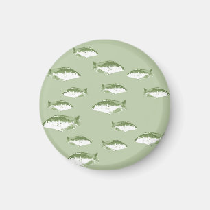 Imán Pescado verde oliva