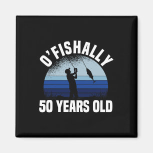 Imán Pescador de 50 años oficialmente cumpleaños 50º Fi