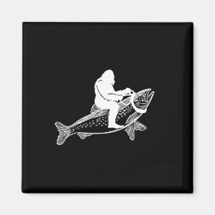 Imán Pescador de trucha pescadora de pata sasquatch