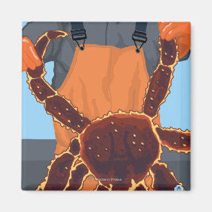 Imán Pescador del cangrejo rey - mercado de la plaza de